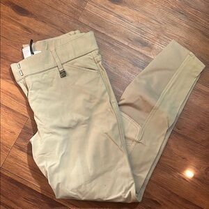 Romfh Sarafina Tan Riding Breeches — Leather Knee Patch